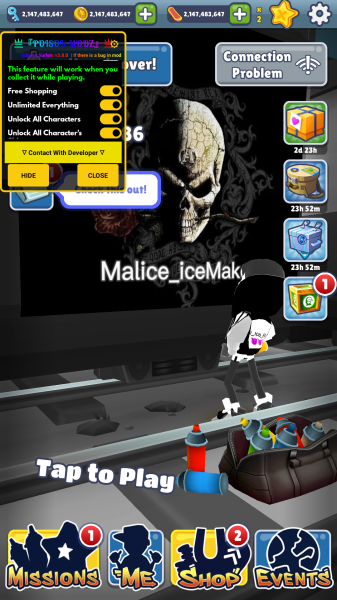 地铁跑酷难言黑白定制版