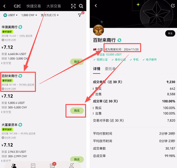 欧易APP购买稳定币USDT教程_图11