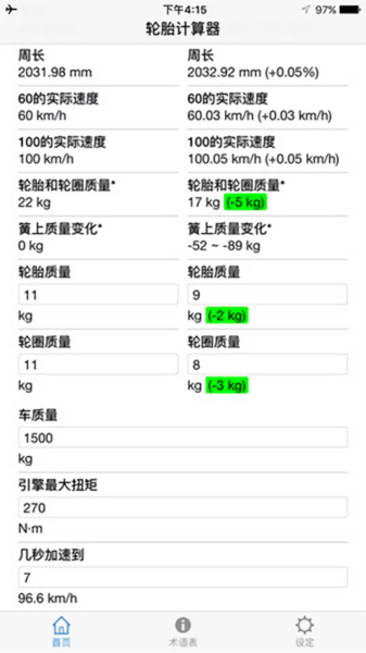 轮胎计算器软件图片1