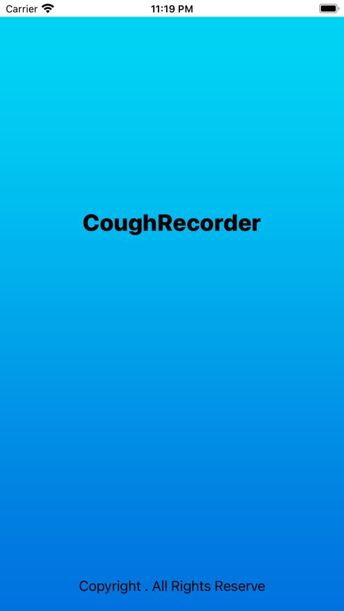 CoughRecorder app 1.0