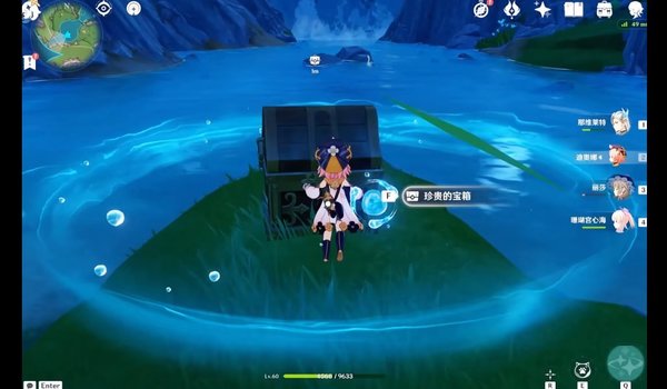 神枫丹芒索斯山东瀑布下的宝箱解谜攻略