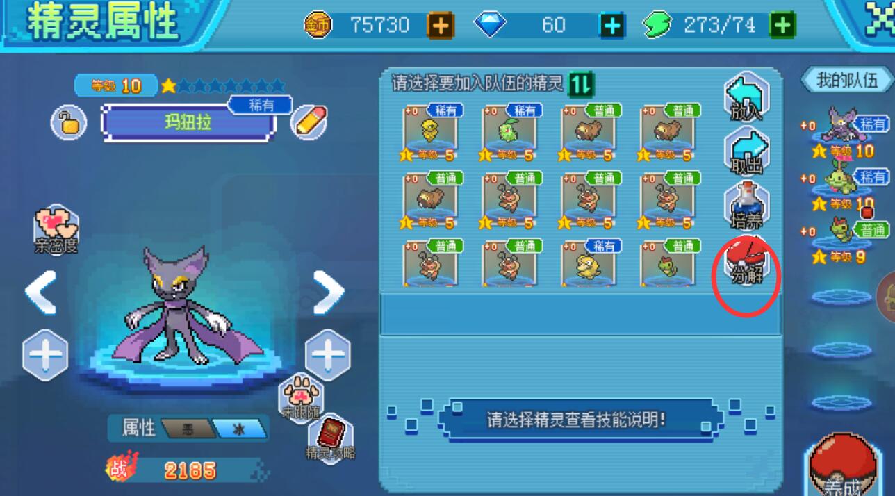 口袋新世代怎么重置精灵？