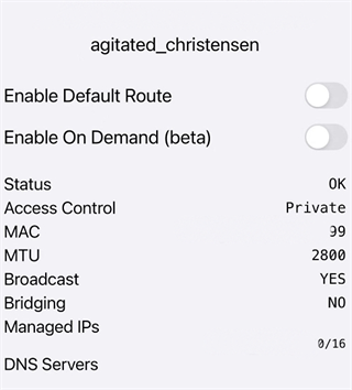 Zerotier One app1