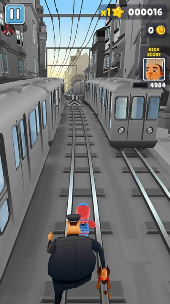 地铁跑酷黑白牛津版