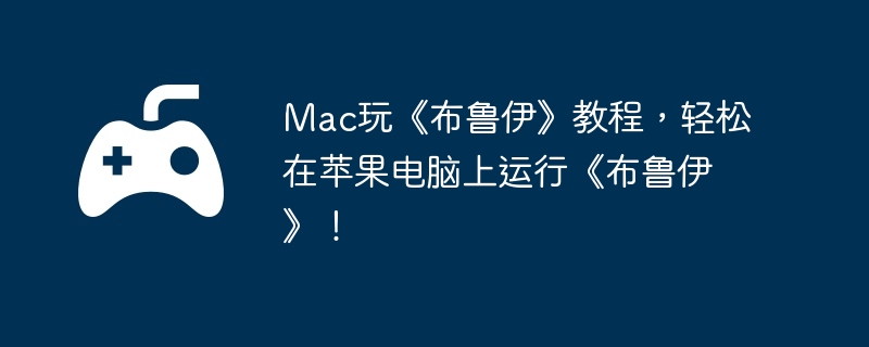 Mac玩《布鲁伊》教程，轻松在苹果电脑上运行《布鲁伊》！