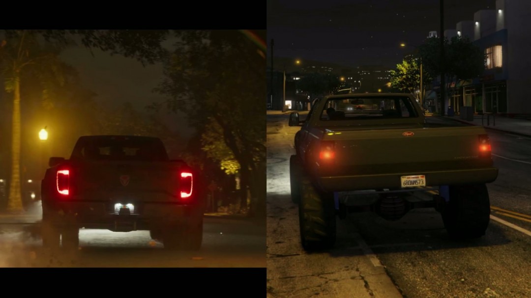 《GTA6》和前作画面对比视频 进步明显