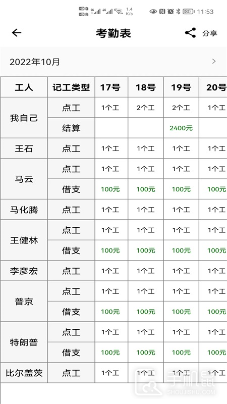 记工 v1.2.5