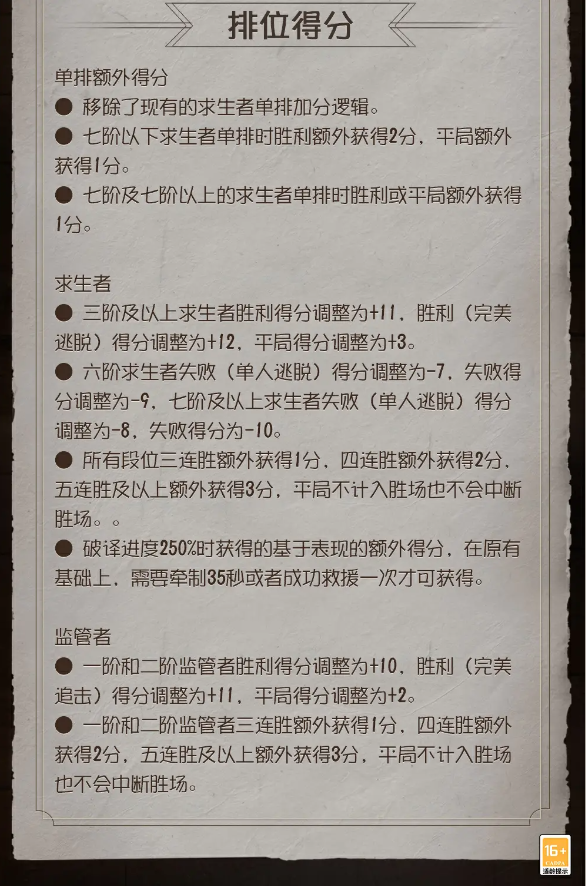 第五人格共研服最近更新