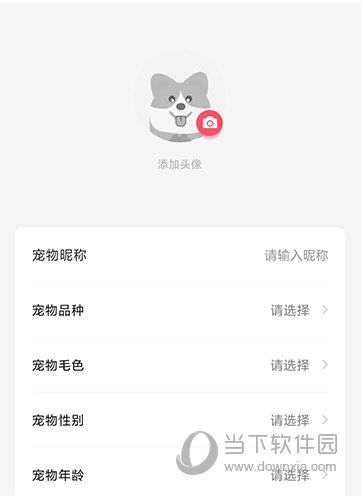68宠物输入信息