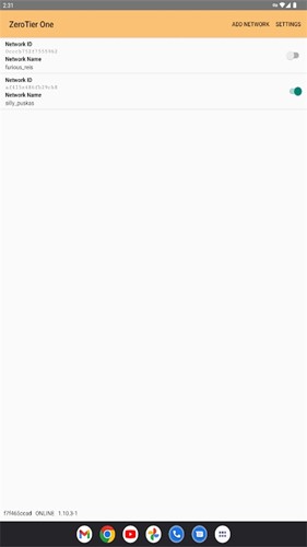 Zerotier One app v1.14.0-2