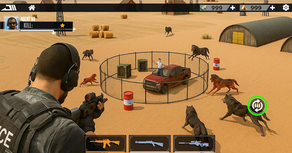 阿尔法狼群狩猎