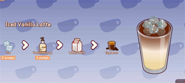 可口的咖啡内置菜单