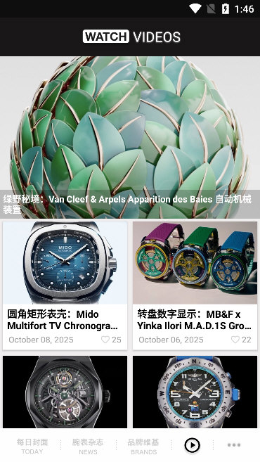 每日腕表杂志APP宣传图