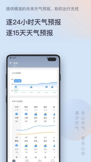 潮汐天气宣传图