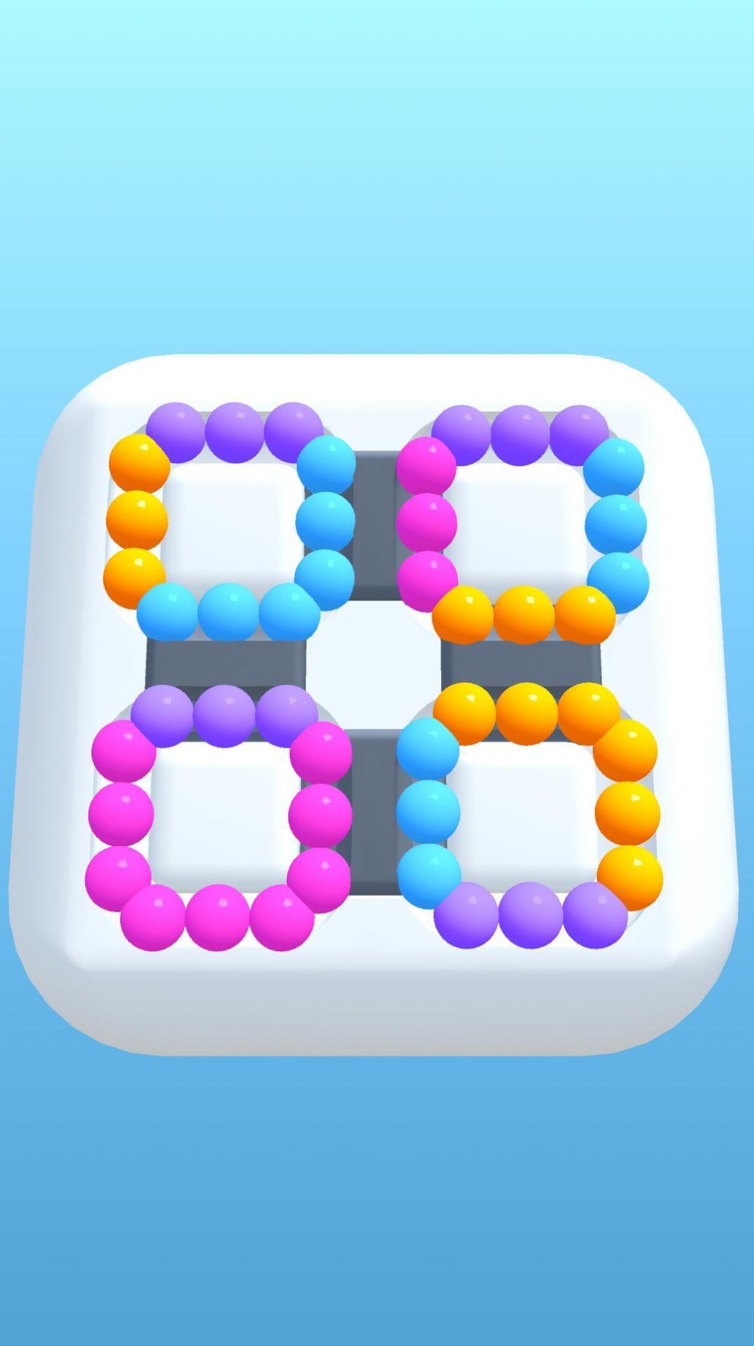 Sort Balls By Circles游戏