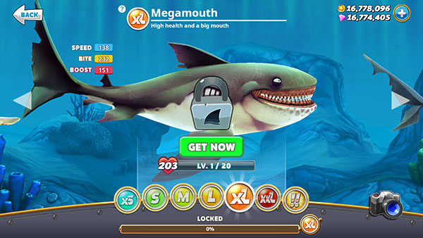 饥饿鲨世界内置菜单