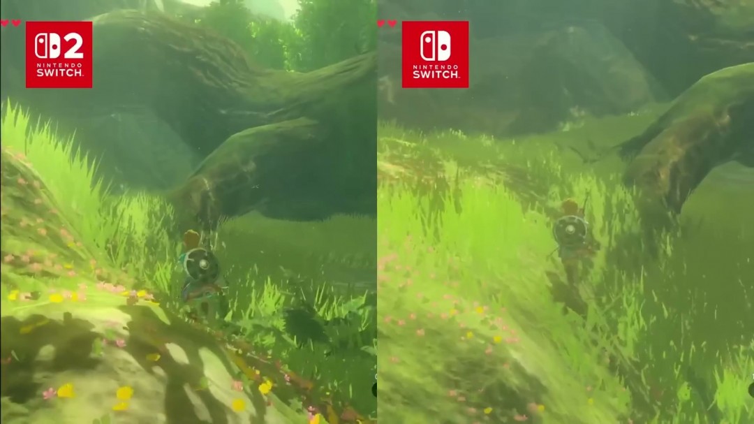 要买升级包吗？《塞尔达传说》Switch 2和1画质对比