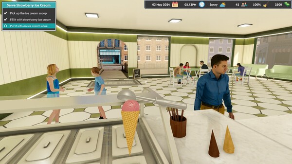 《冰淇淋模拟器》Steam上线 美味冰淇淋店经营