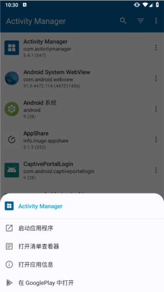 Activity manager
