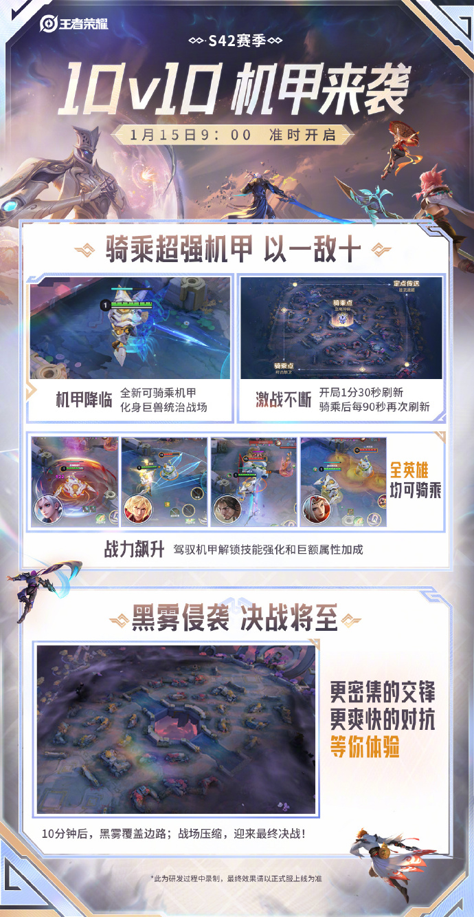 《王者荣耀》10v10玩法升级！可以开机甲！