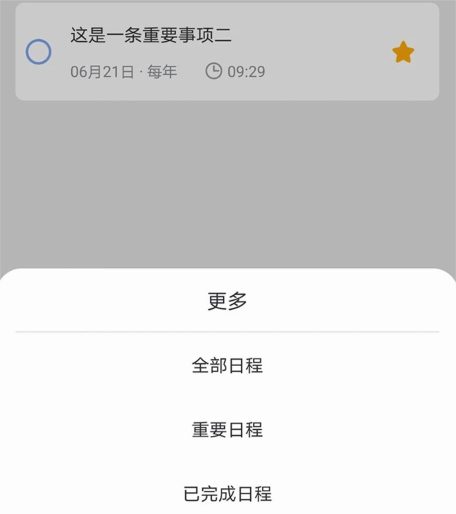 日程计划清单