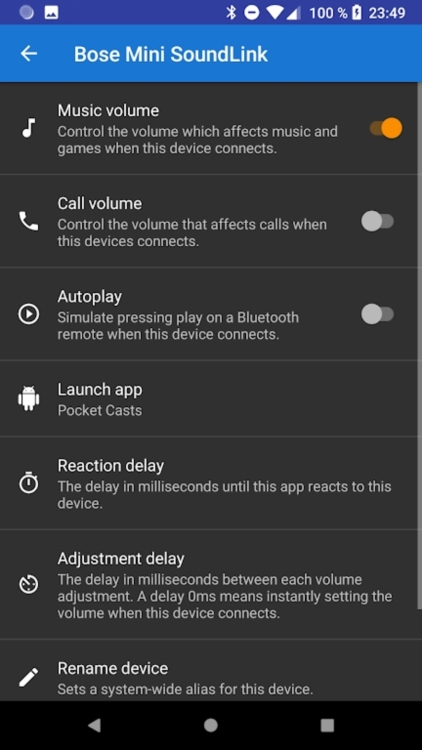 Bluetooth Volume Manager截图2