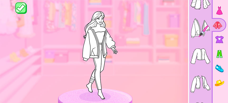 芭比娃娃色彩创作
