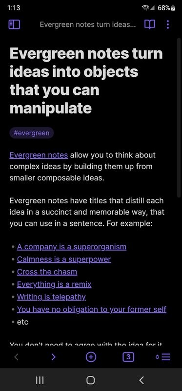 Obsidian app 1.8.9