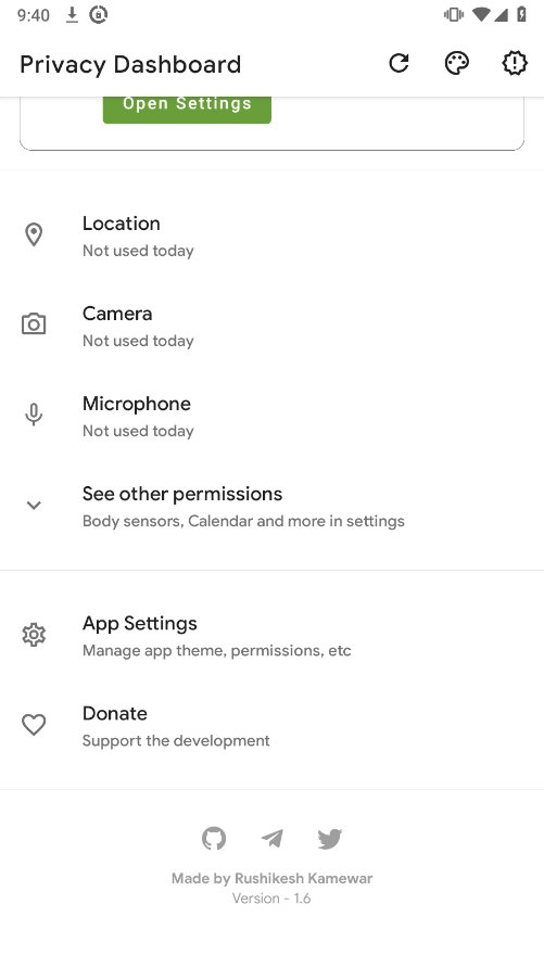 Privacy Dashboard截图2