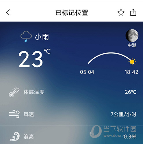 渔获天气信息