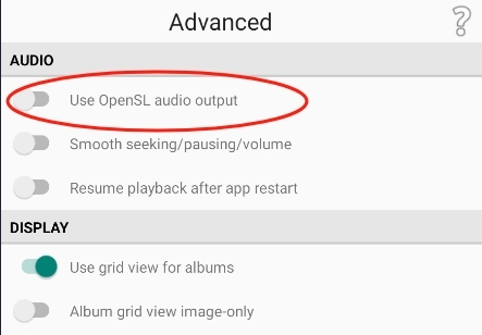 Use OpenSL audio output