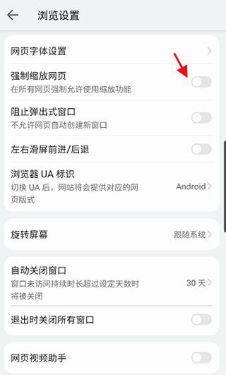 如何使用强制缩放网页功能截图4