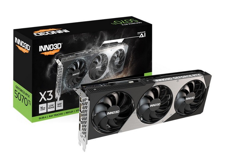 映众发布三款 RTX 5070 Ti “耀夜”非公显卡，三风扇+6热管