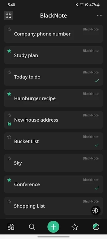 BlackNote应用截图2