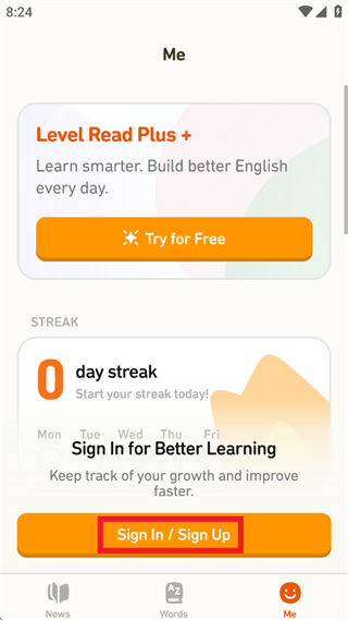 Level Read app