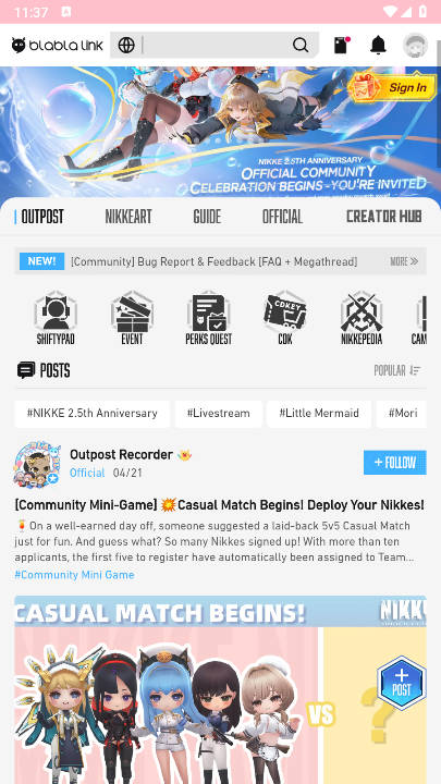 妮游社nikke软件安卓版 v1.0 安卓版app