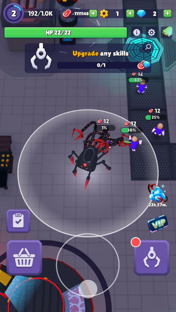 机械蜘蛛放置入侵