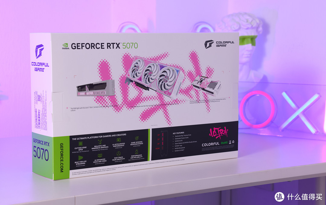 2K游戏神器 七彩虹iGame GeForce RTX 5070 Ultra W OC 12GB评测