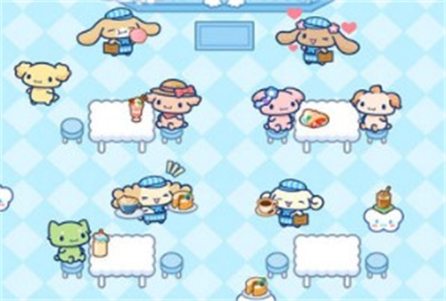 大耳狗喜拿兴奋咖啡厅生活