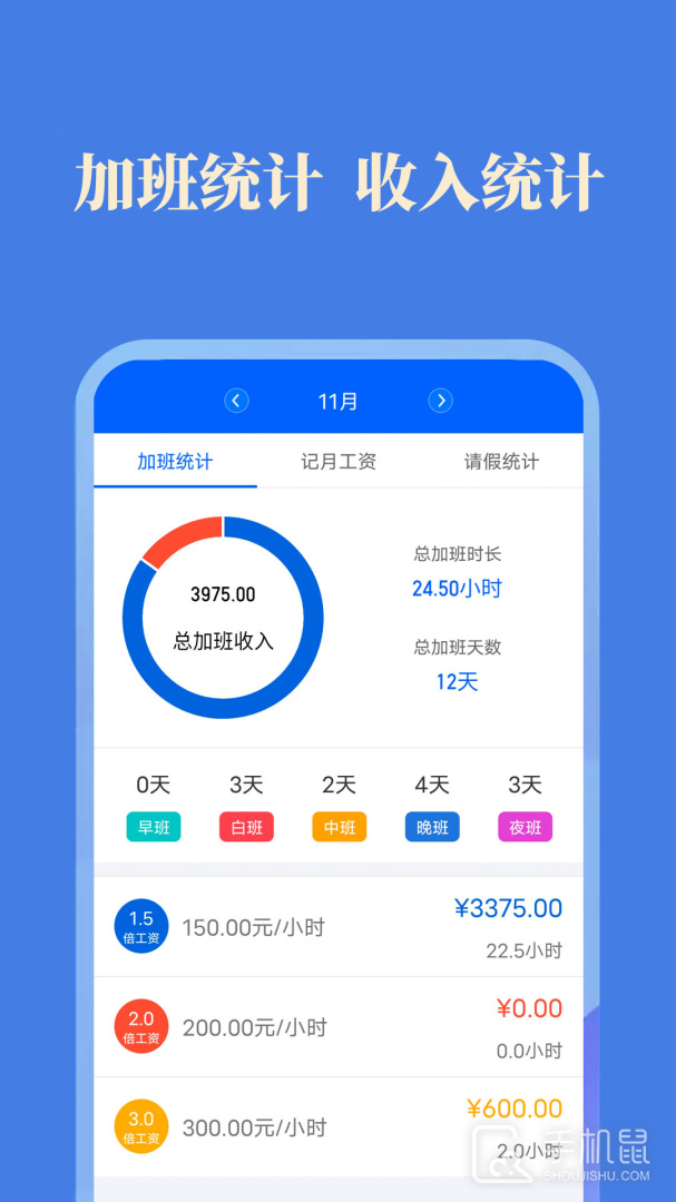 每日记加班 v2.9.5