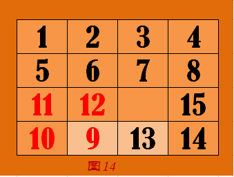 数字华容道技巧14