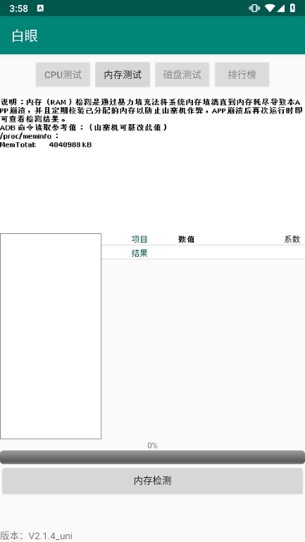 内存检测