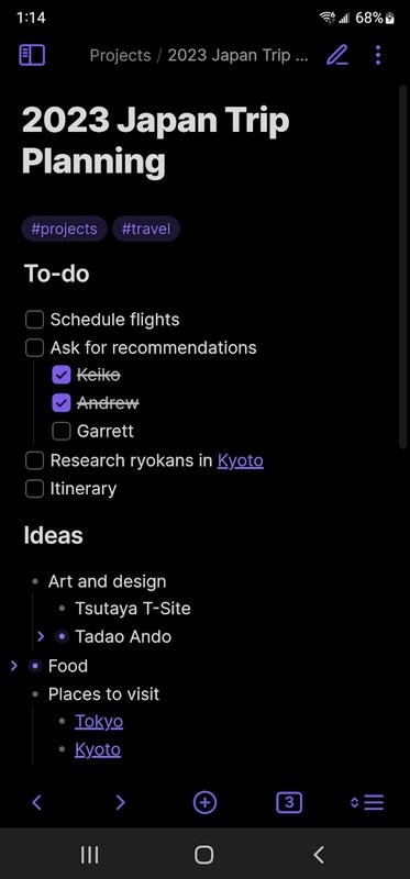 Obsidian app 1.8.9