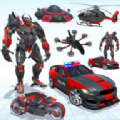 机器人汽车城市英雄之战（Flying Grand Police Car Transform Robot Games）1.24