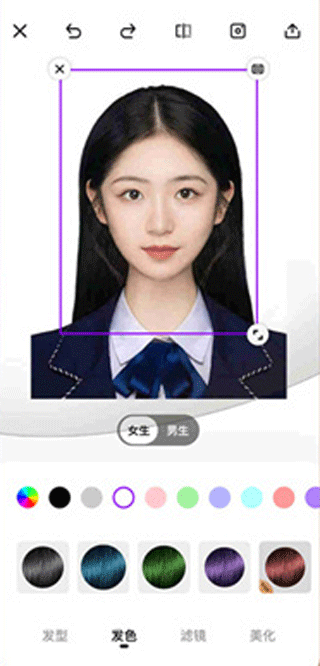 换发型测脸型7