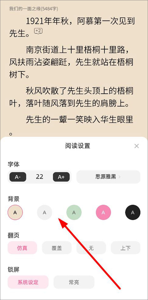 设置阅读模式2