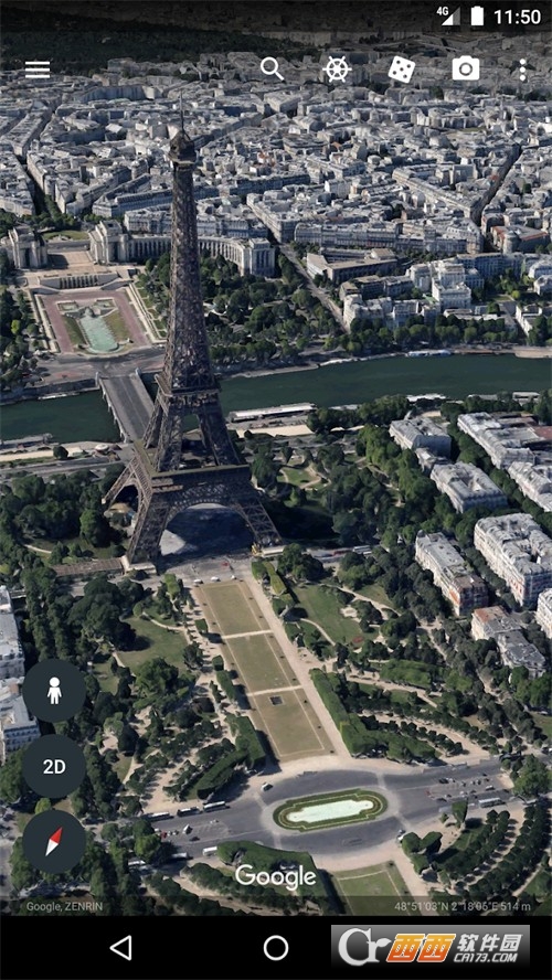 谷歌衛星地圖google earth