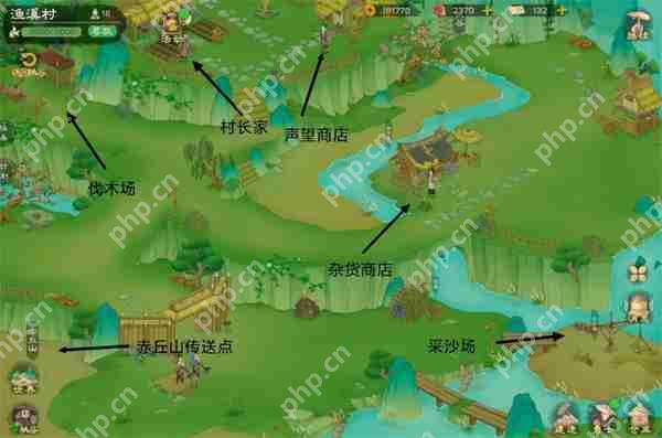 桃源记2鱼溪村精卫放置点位分享