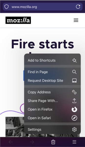Firefox Focus隐私浏览器