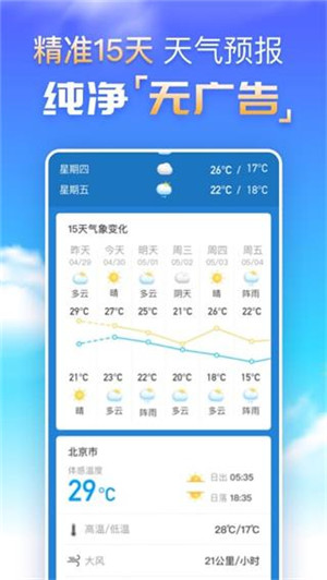 天气预报纯净版截图